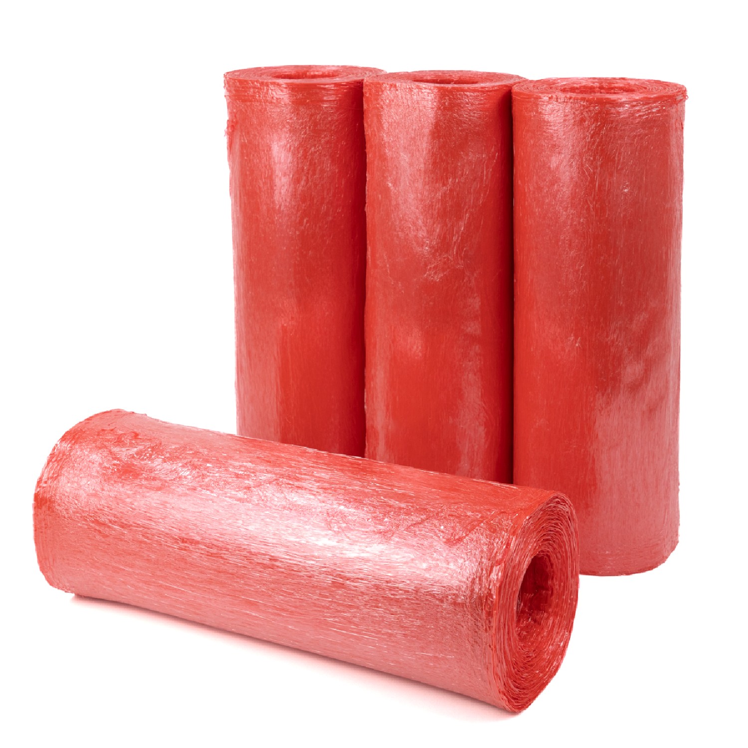 Red Stretch Wrap Film 17″ x1476′ Coreless 4 Rolls No Handle 30 Gauge Hand Wrap