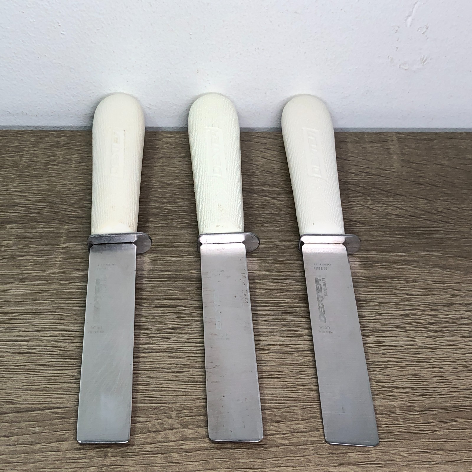 Dexter-Russell S185 Sani-Safe 5in Produce Vegetable Knife Lot of 3 USA Sheaths