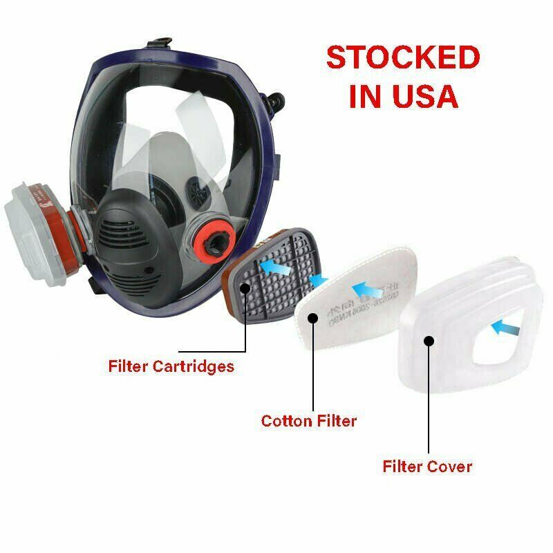 Facepiece Reusable Respirator Full Face Gas Mask For Painting Spraying 6800 6000