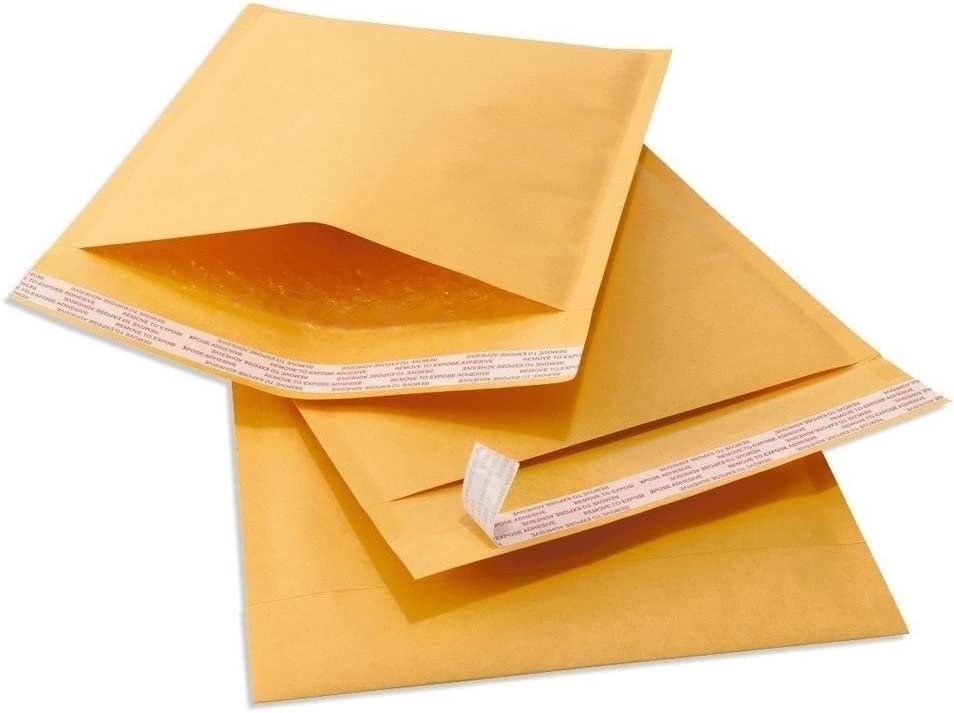 100 #000 4×8 Kraft Paper Bubble Padded Envelopes Mailers Shipping Case 4″x8″