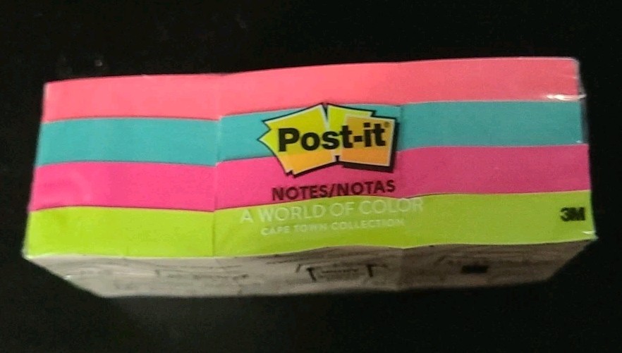3M Post-it Mini Sticky Notes 1 3/8 in x 1 7/8 in (12 Note Pads, 100 Sheets Each)