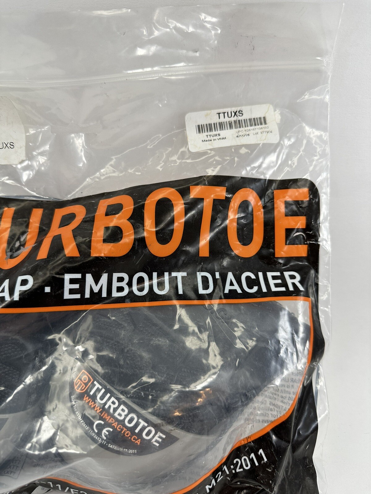 Turbotoe Steel Toe Overshoe Sz XS M 4 – 5 W 6-7 Unisex Pull Over Grey New Unisex