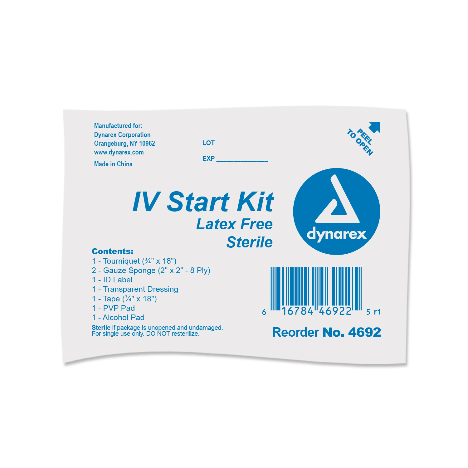 IV Start Kit, Pack of 6, Free Medical Products Samples #4692, 20%OFF &