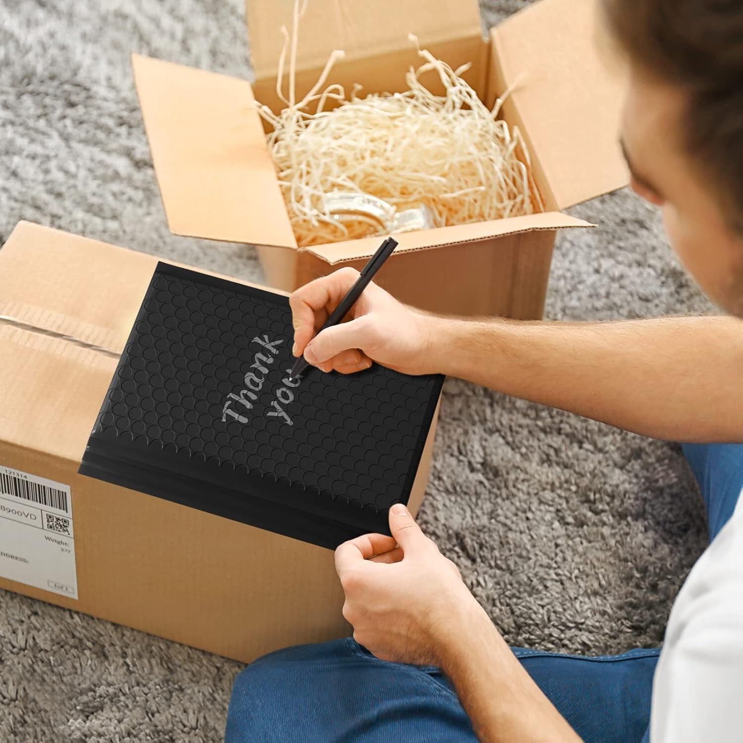 600x Bubble Mailers Padded Envelope Mailing Bubble Envelopes 6×10″ 6×9″ #0 Black