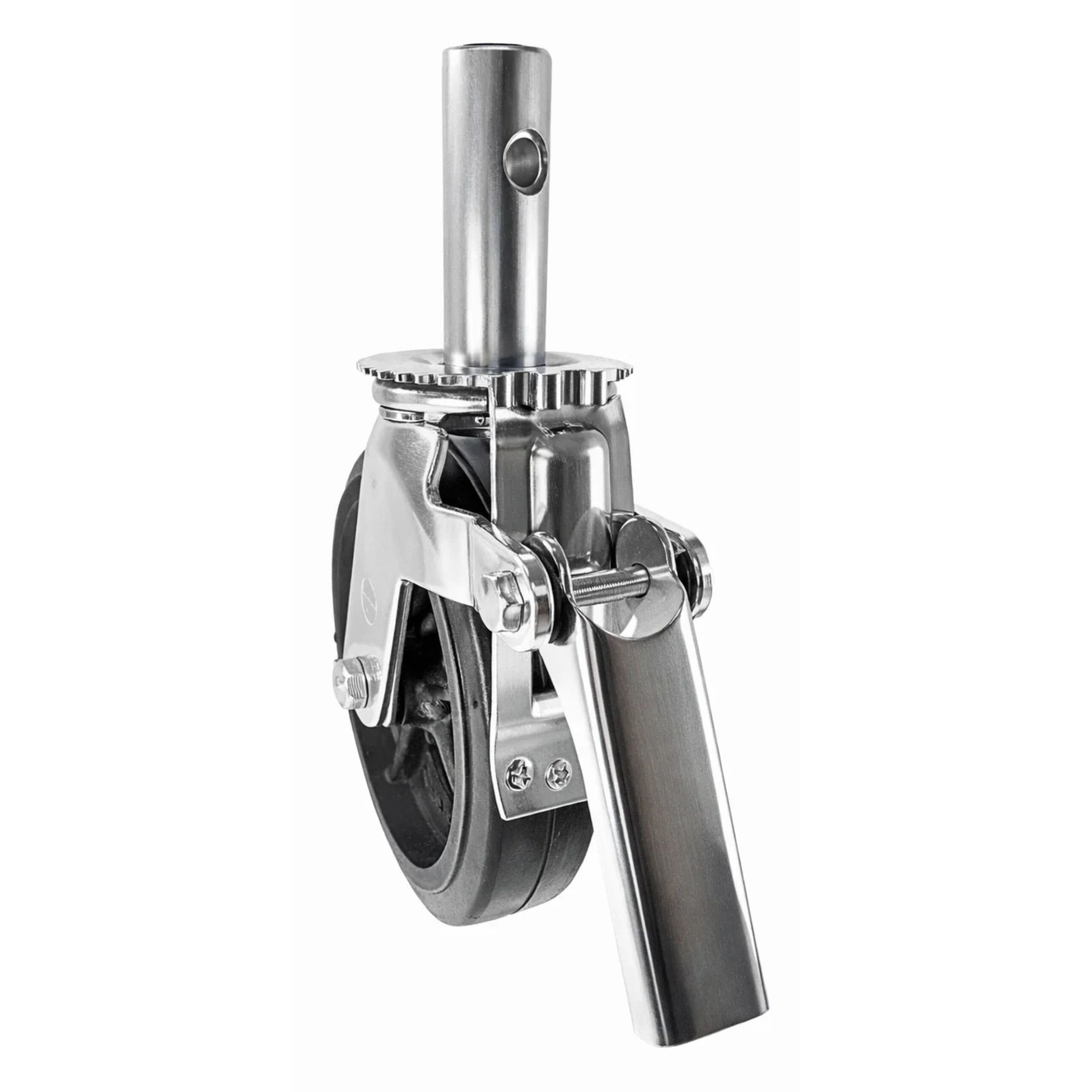 Scaffold Caster 8″ x 2″ Wheels w/ Locking Brakes 1-1/4″ Stem with Pin