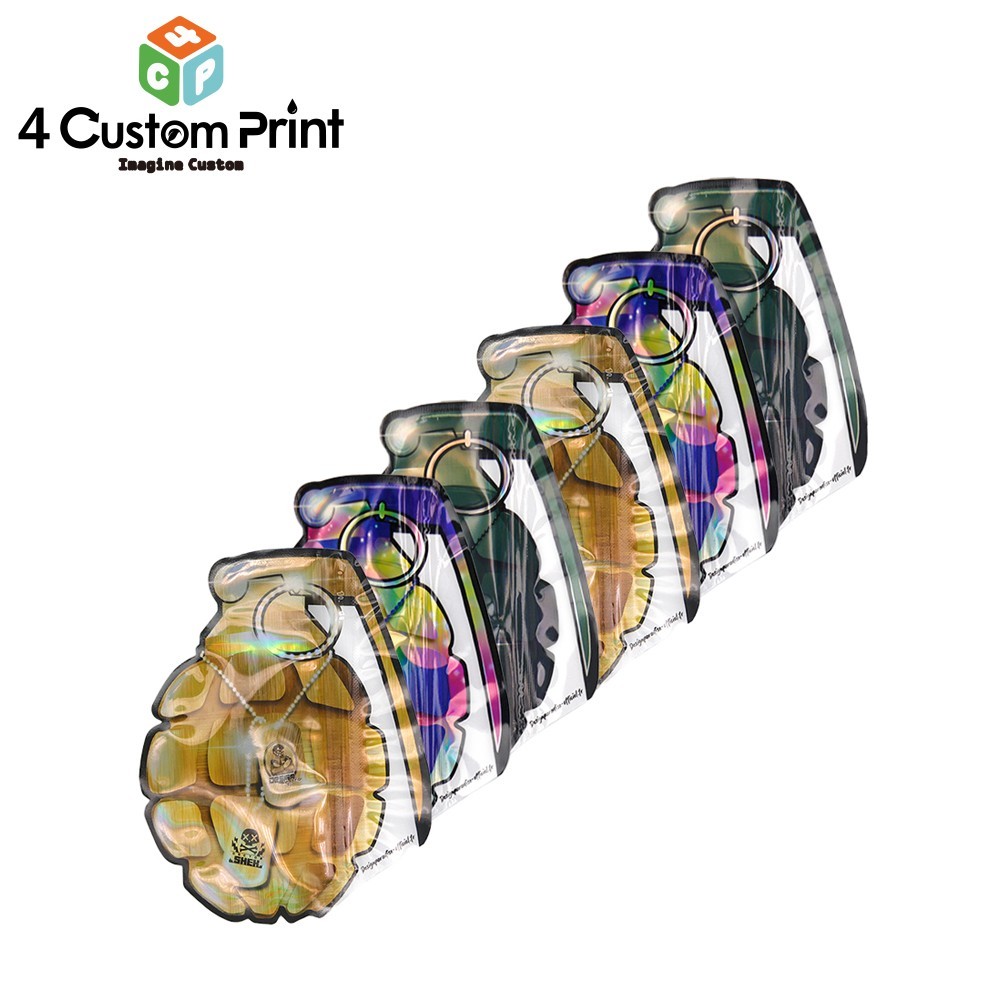 2pcs – 100pcs Holographic Flat Mylar Bags 3.5g | Resealable & Smell Proof Pouch