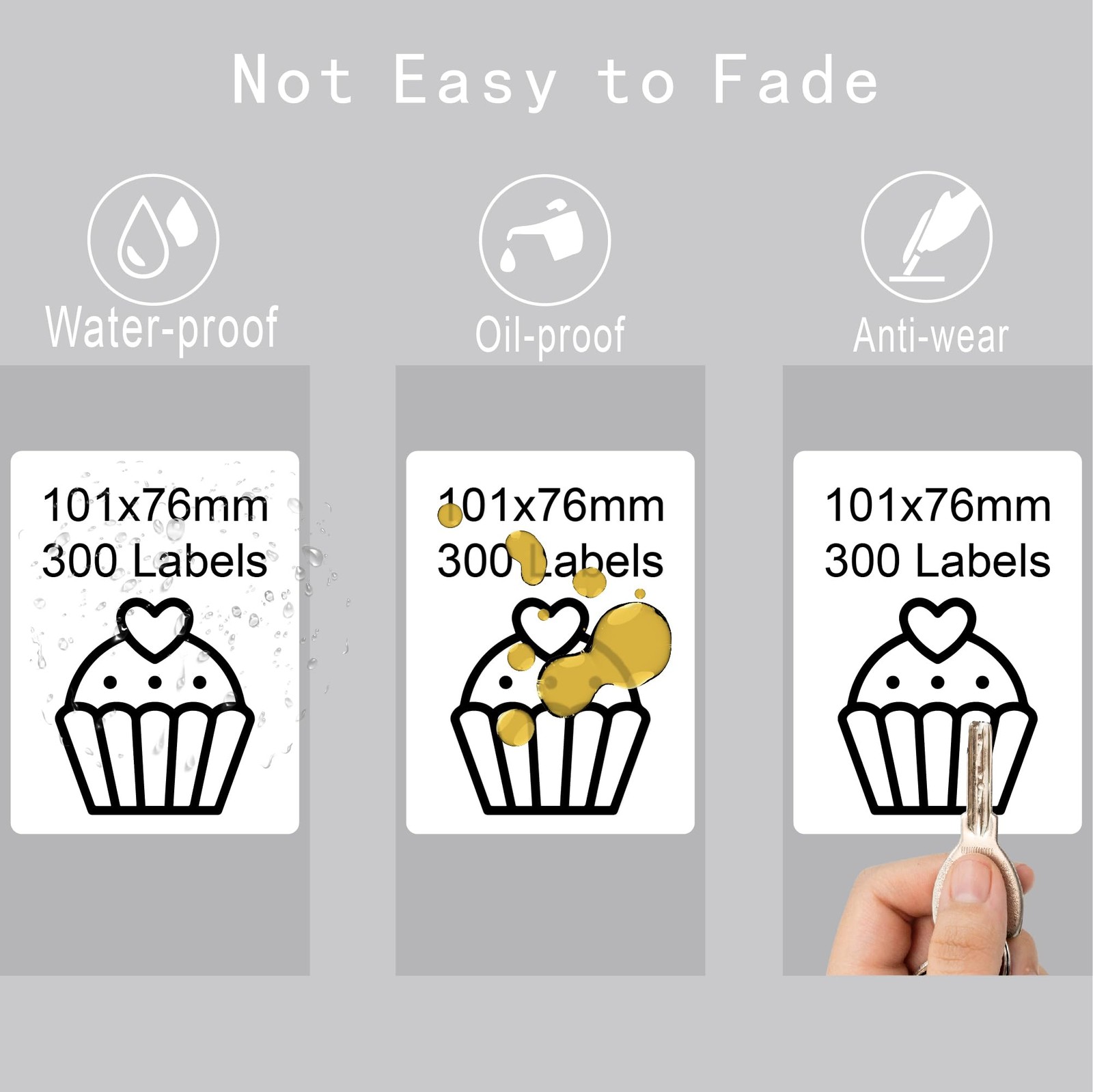 4×3 inch Direct Thermal Labels for Shipping, Barcodes, Address, Compatible wi…