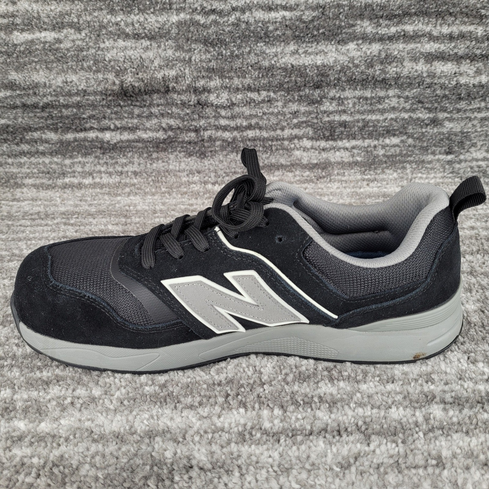 New Balance Men Composite Toe Work Shoes Black Grey MUELEHBG Size 12