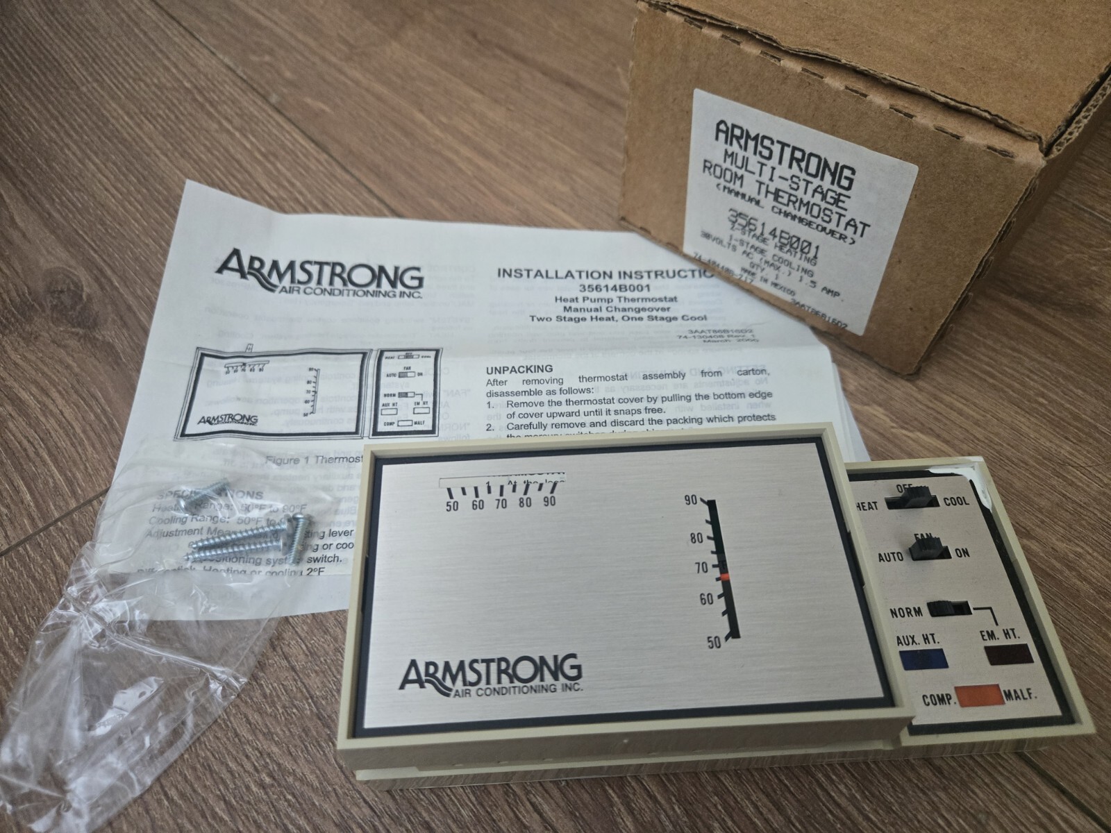 Armstrong 3AAT86B16D2-Y Thermostat 35614B001