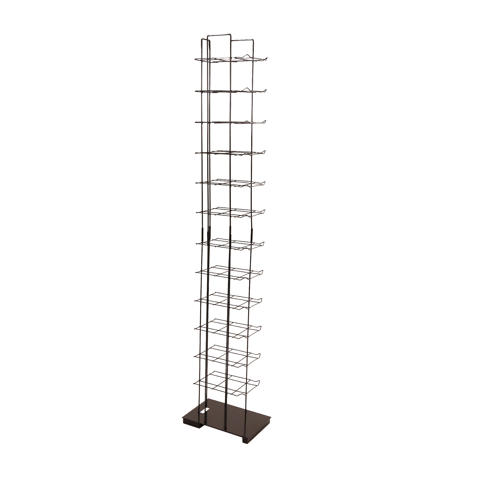 SSWBasics Black Floor Standing Ball Cap Rack and Hat Display Rack – Retail Hat