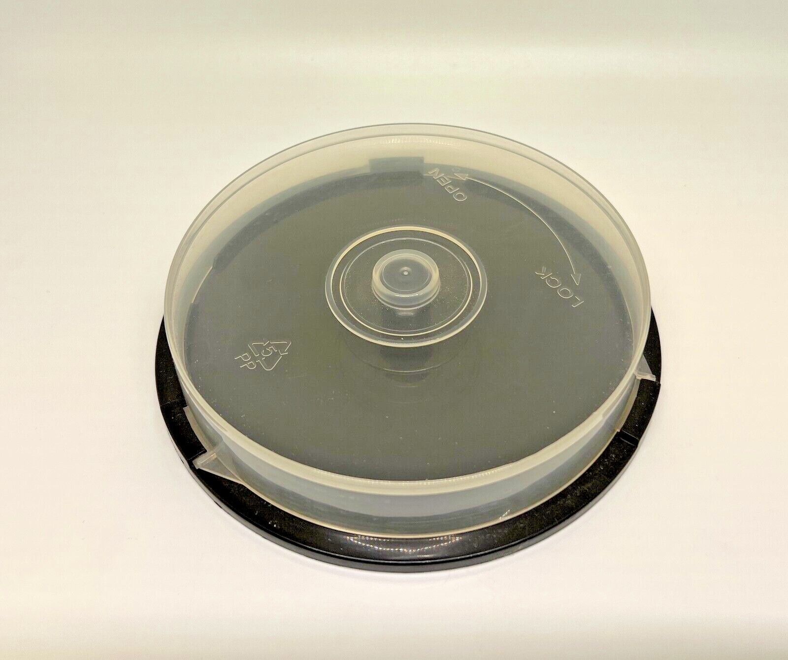 4 PCS NEW 10-CD CAKE BOX SPINDLE STORAGE CASE HOLD CD DVD BDR BLURAYS, PSC100