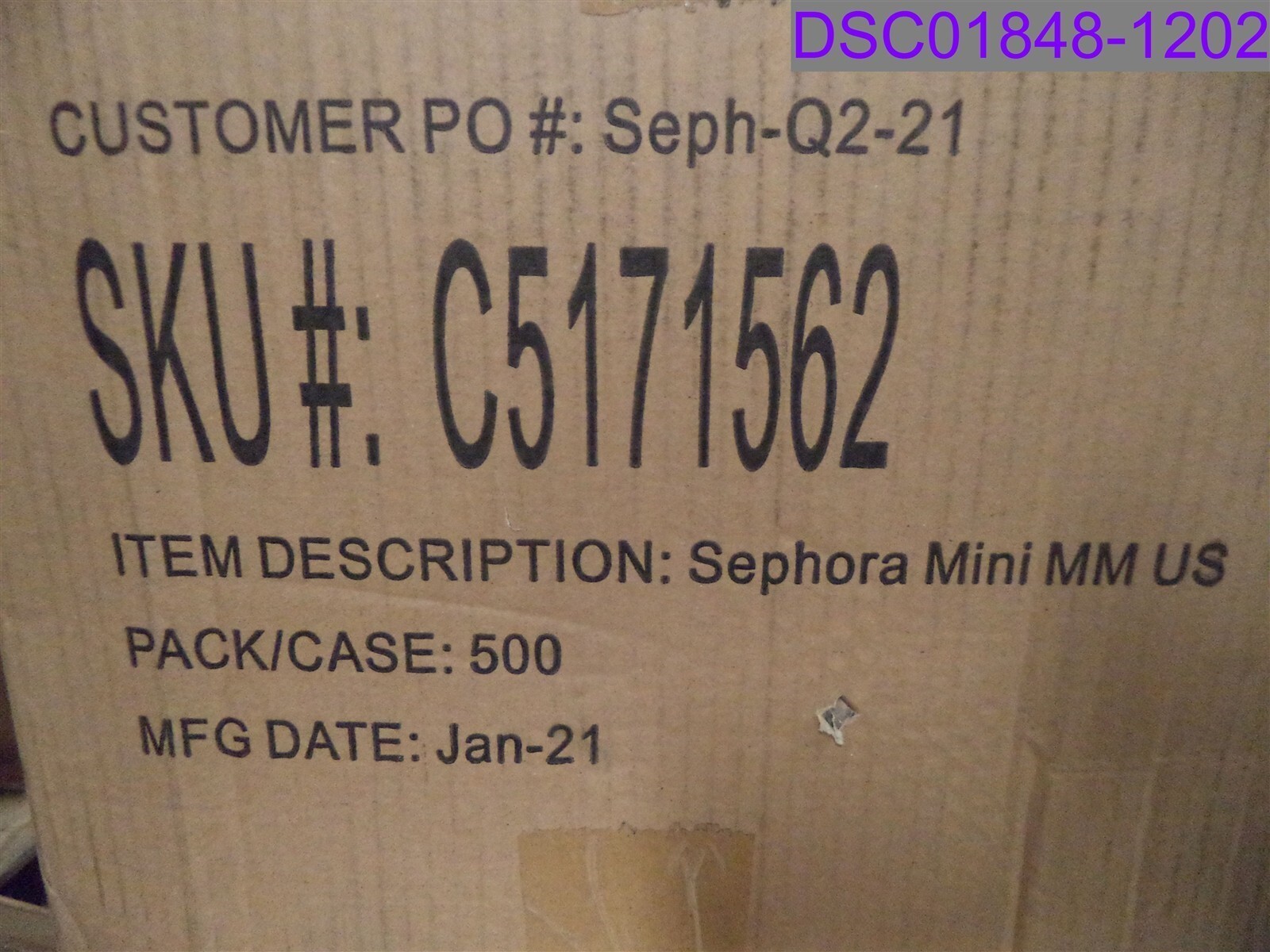 Qty=1 Box of 500: Sephora Mini MM Shopping Bag 6-3/8″ x 6-3/8″ x 3-1/4″ C5171562