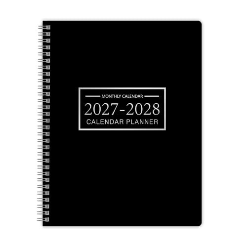 2027-2028 Monthly Planner, Jan 2027-Dec 2028, A4 2027 – Dec Black