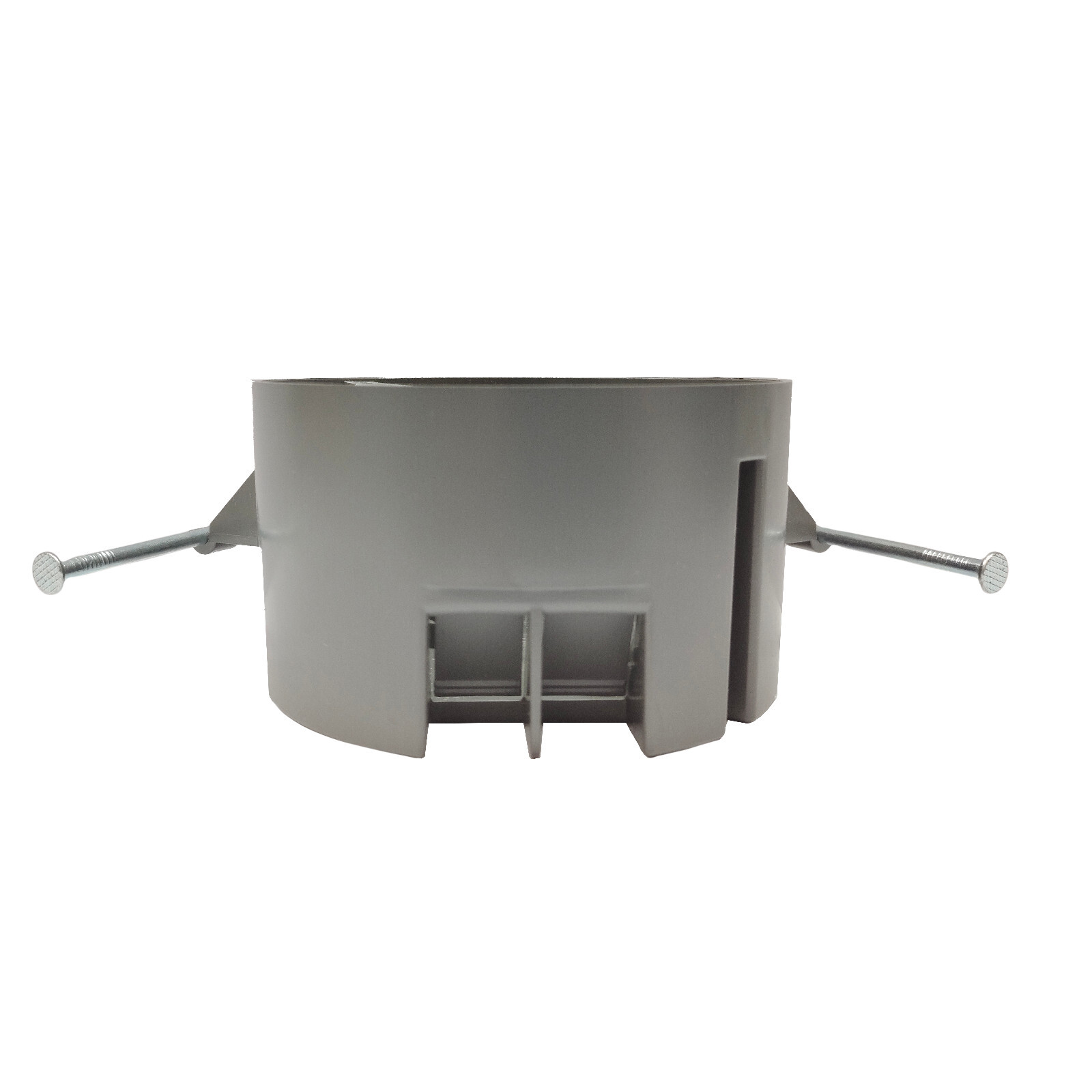 5-Pack 4″ Round Ceiling Box with Grounding 20 Cu In, ETL Certified, Plastic Gray