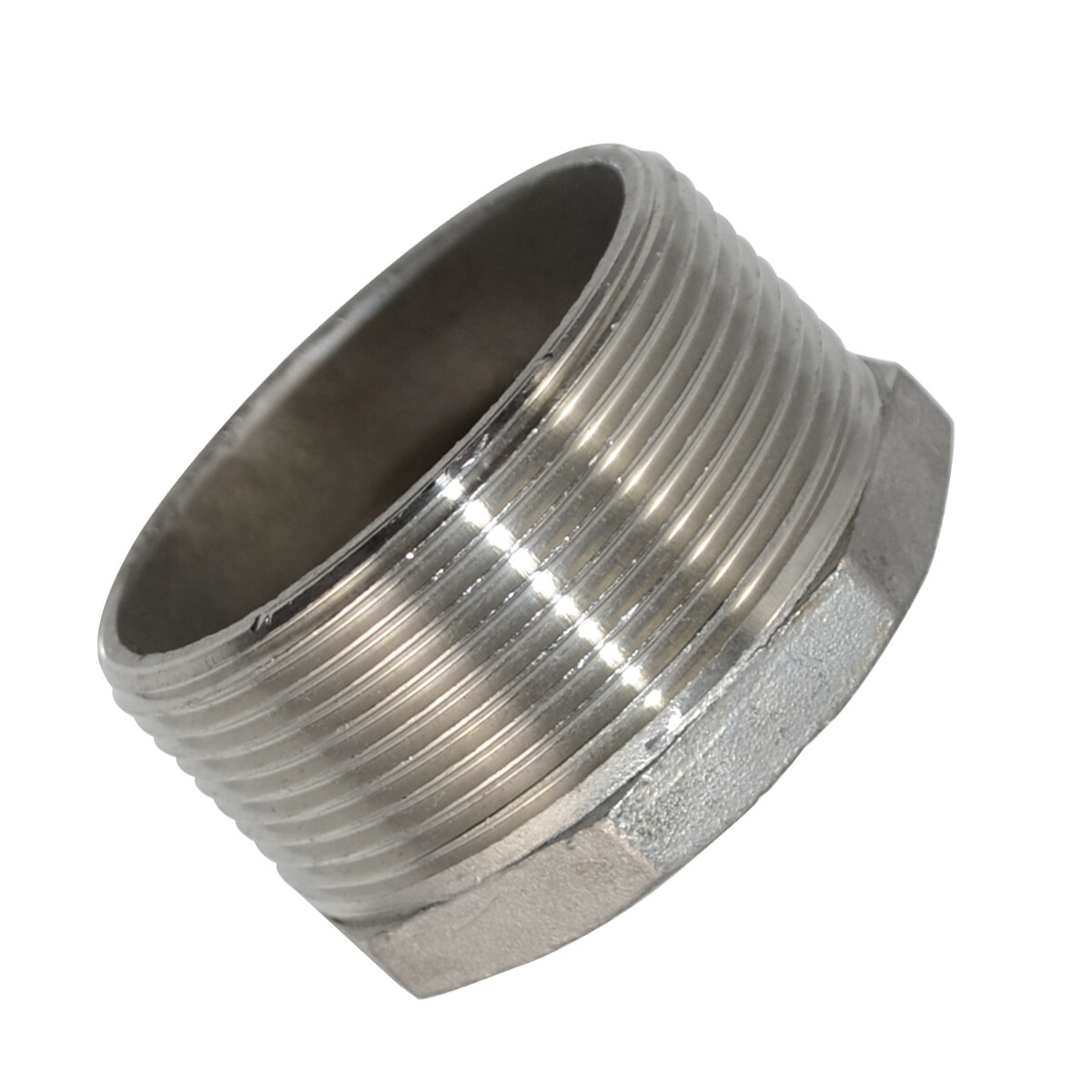 2″ male to 1-1/2″ NPT female HEX Reducing bush adapter Pipe Fitting Stainless