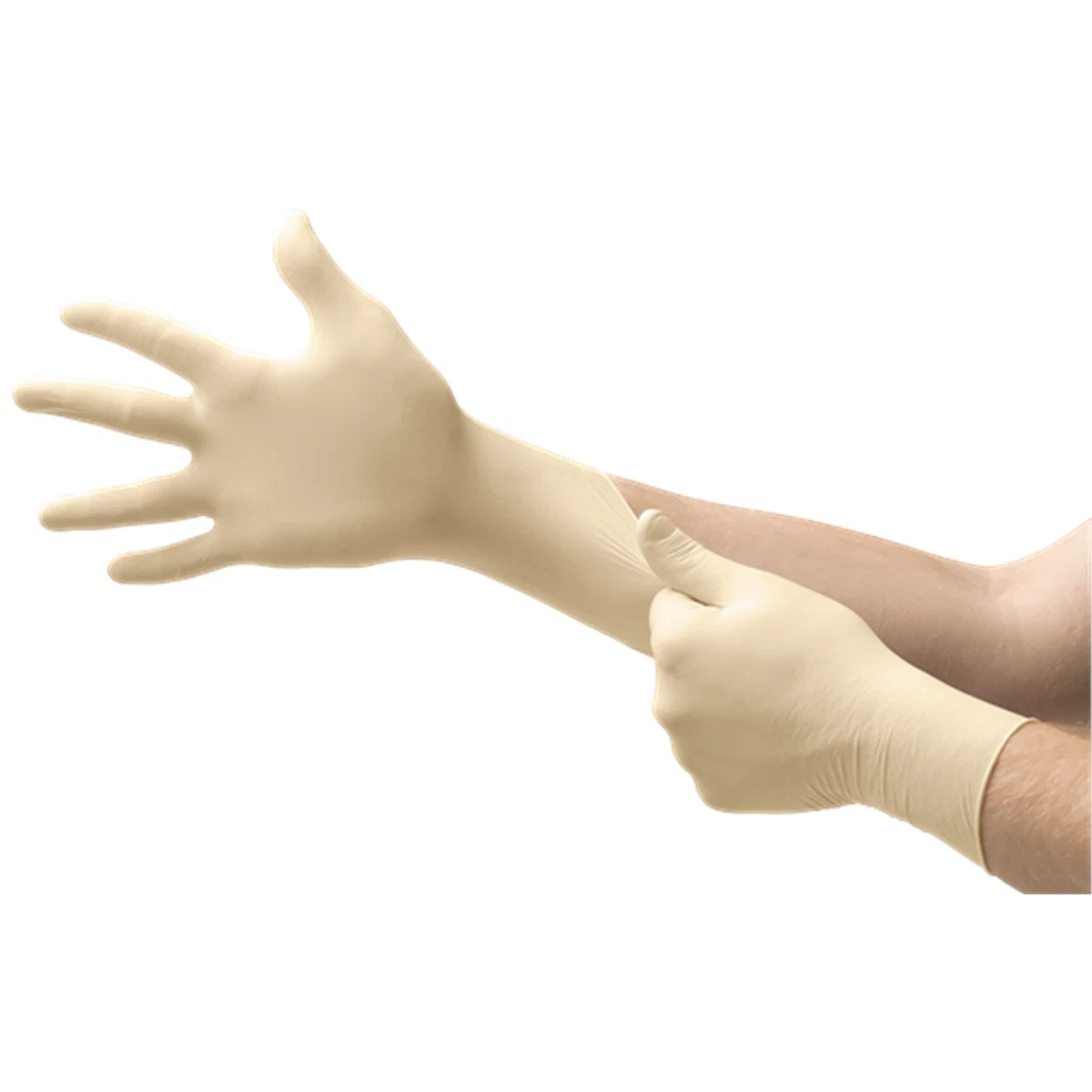 Ansell Microflex Diamond Grip MF-300 Disposable Latex Gloves, 7.9mil, Medium