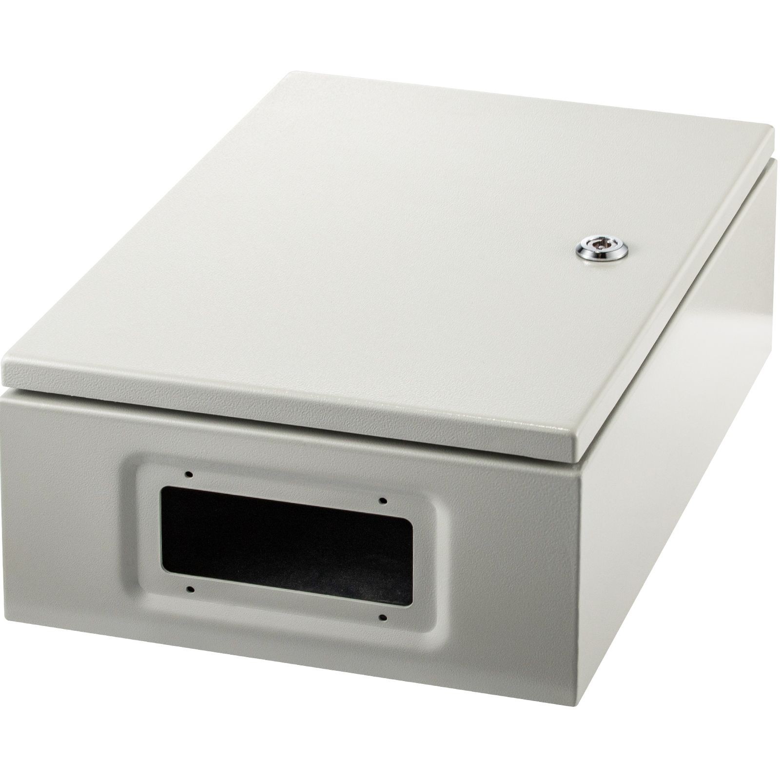 16x12x6in Carbon Steel Electrical Box, IP66 Waterproof, Lockable & Mounted