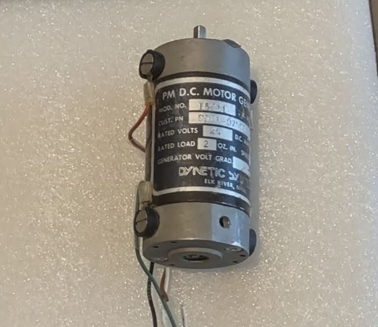 Dynetic Systems 15511 Permanent Magnet DC motor generator 24V 2 oz in tested