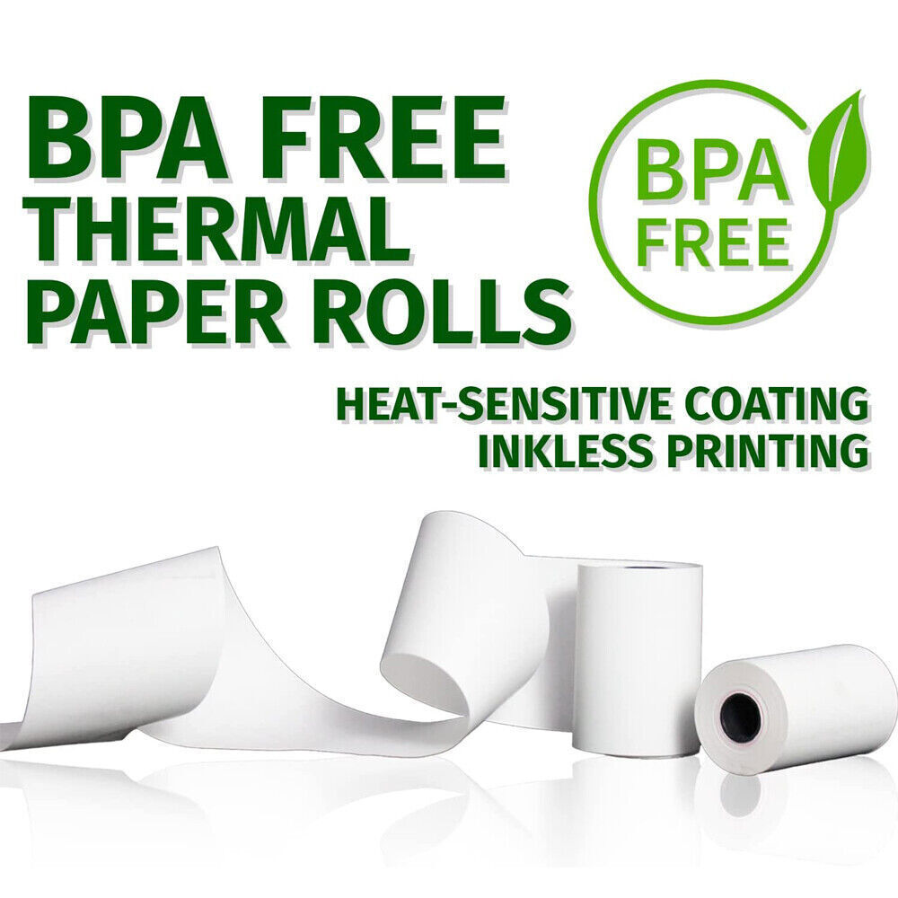 BPA Free Thermal Paper Rolls 3 1/8″ x 230′ – 40 Rolls Premium POS Receipt Paper