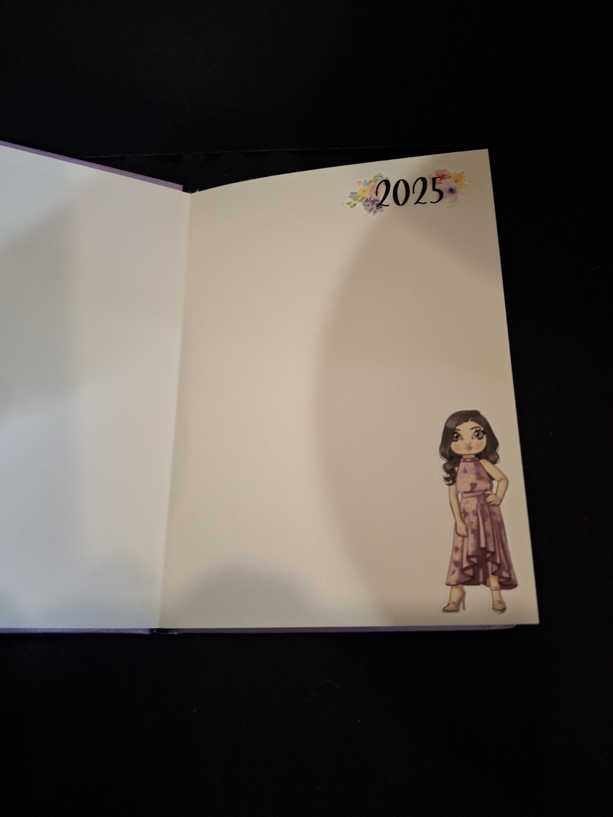 Hardback Lavender Journal With Gridded Pages By Print Pression Used 7.25 By 5.25