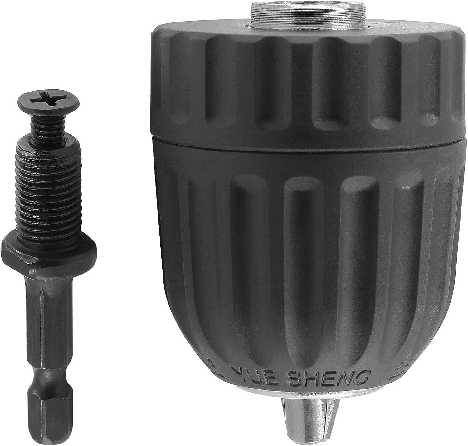 3/8″ Keyless Drill Chuck Adapter 0.8-10Mm, 1/4-Inch Hex Shank Drill Chuck Adapte
