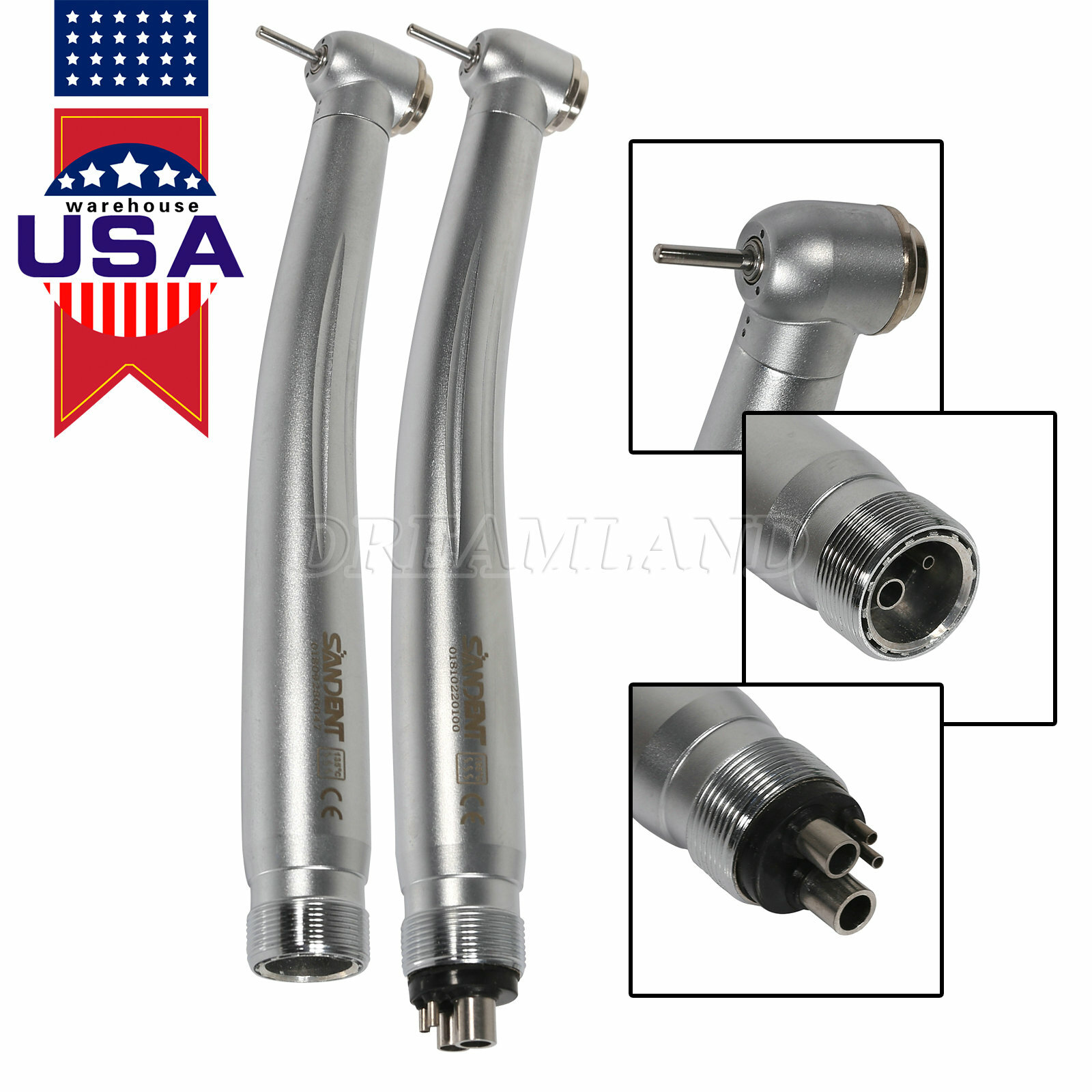 1-10 SANDENT NSK PANA MAX Style Dental High Speed Handpiece Push 2/4 Hole N’A