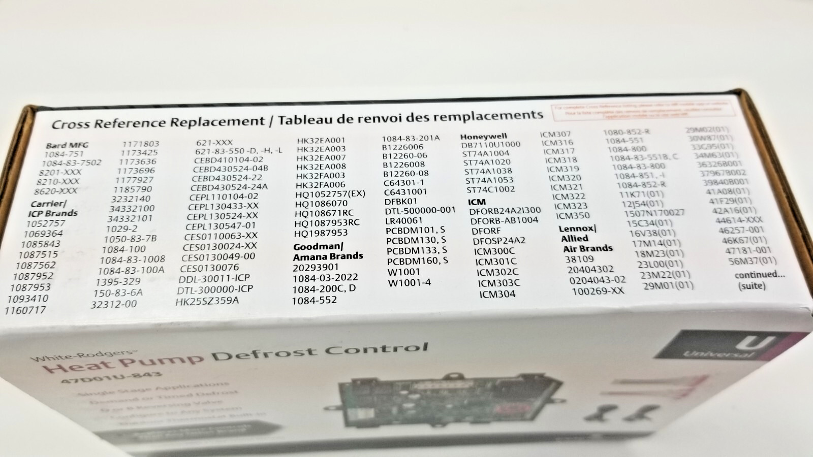 White-Rodgers Emerson 47D01U-843 Heat Pump Defrost Control Board