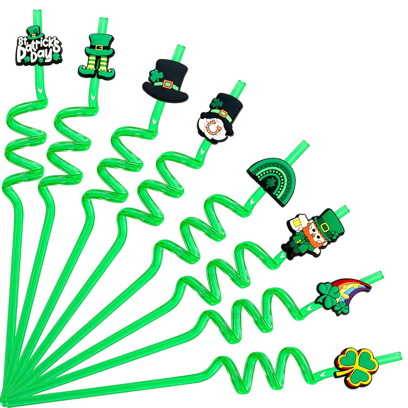 NIEITRK 8Pcs St. Patrick’s Day Shamrock 11*6inch, ASaint