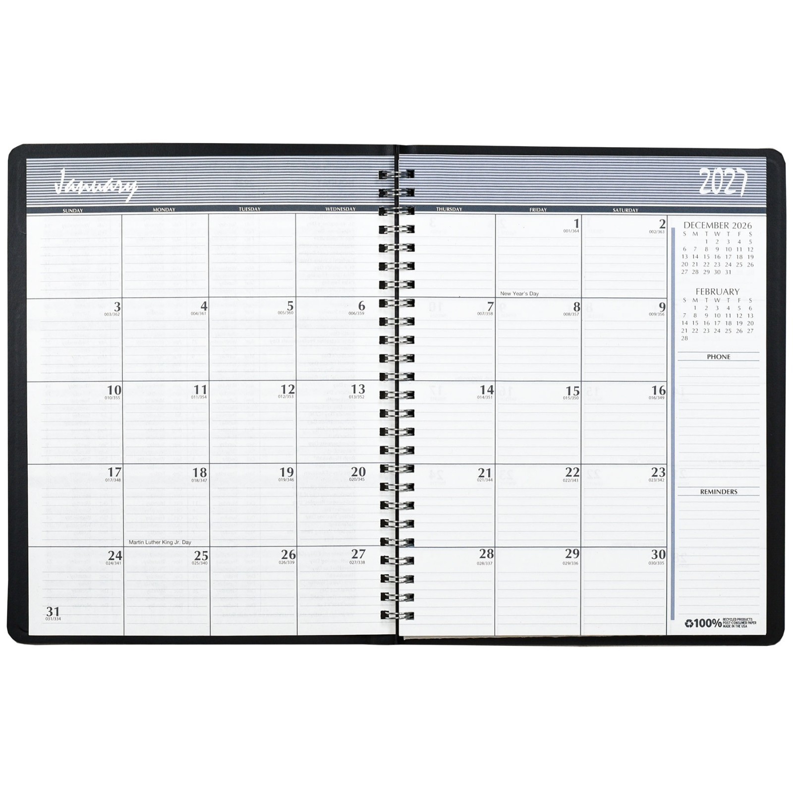 2026 & 2027 House of Doolittle HOD268002 2-Year Monthly Planner 6-7/8 x 8-3/4″