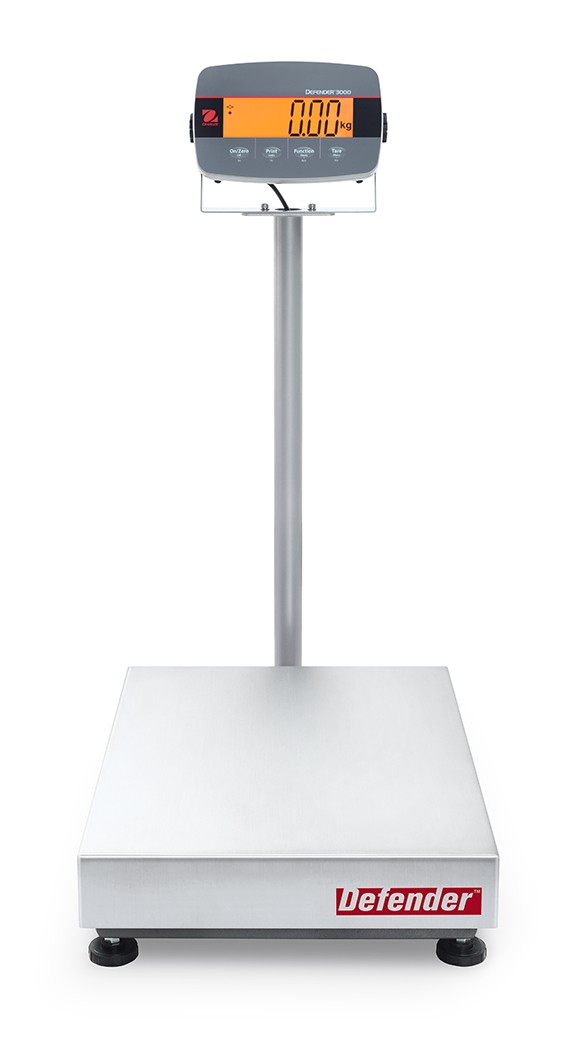 OHAUS Defender™ 3000 – i-D33 Bench Scale D33P75B1L2 150lb x 0.05lb (0.02lb),