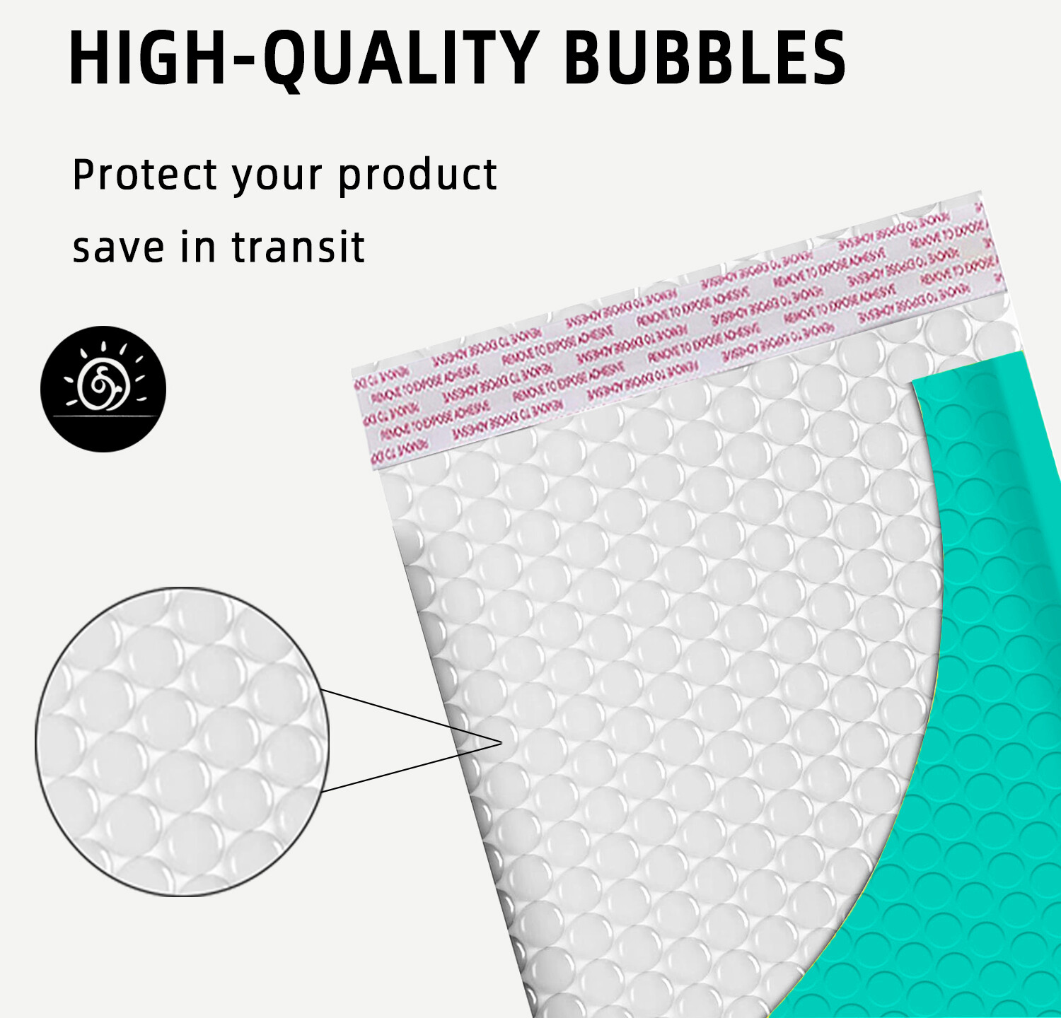 #4 9.5×14.5 Poly Bubble Mailers Padded Envelope Shipping Bag Teal 5-1000 Pieces