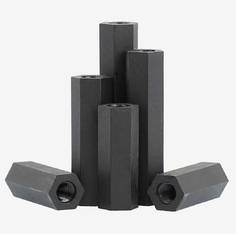 M2 M2.5 M3 M4 Black Nylon Plastic Hex Spacer Standoff Pillar Female Screws
