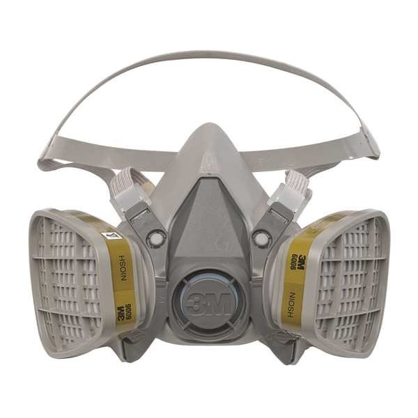 3M 6100 Half Facepiece Reusable Respirator, 6000 Series, Thermoplastic