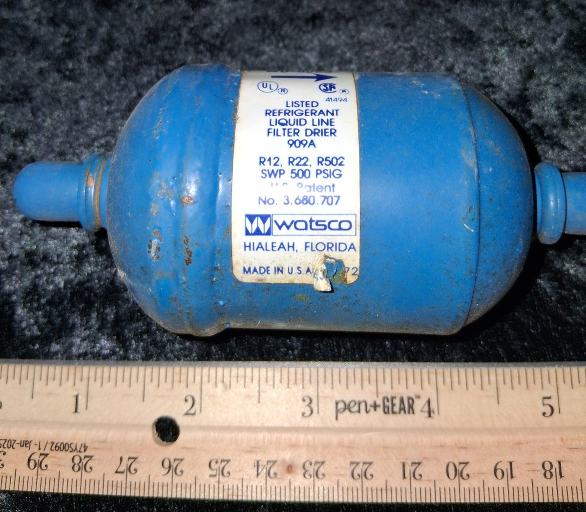 Lot of 5 Line Filter Driers Watsco and Sporlan Valve UNKNOWN Condition