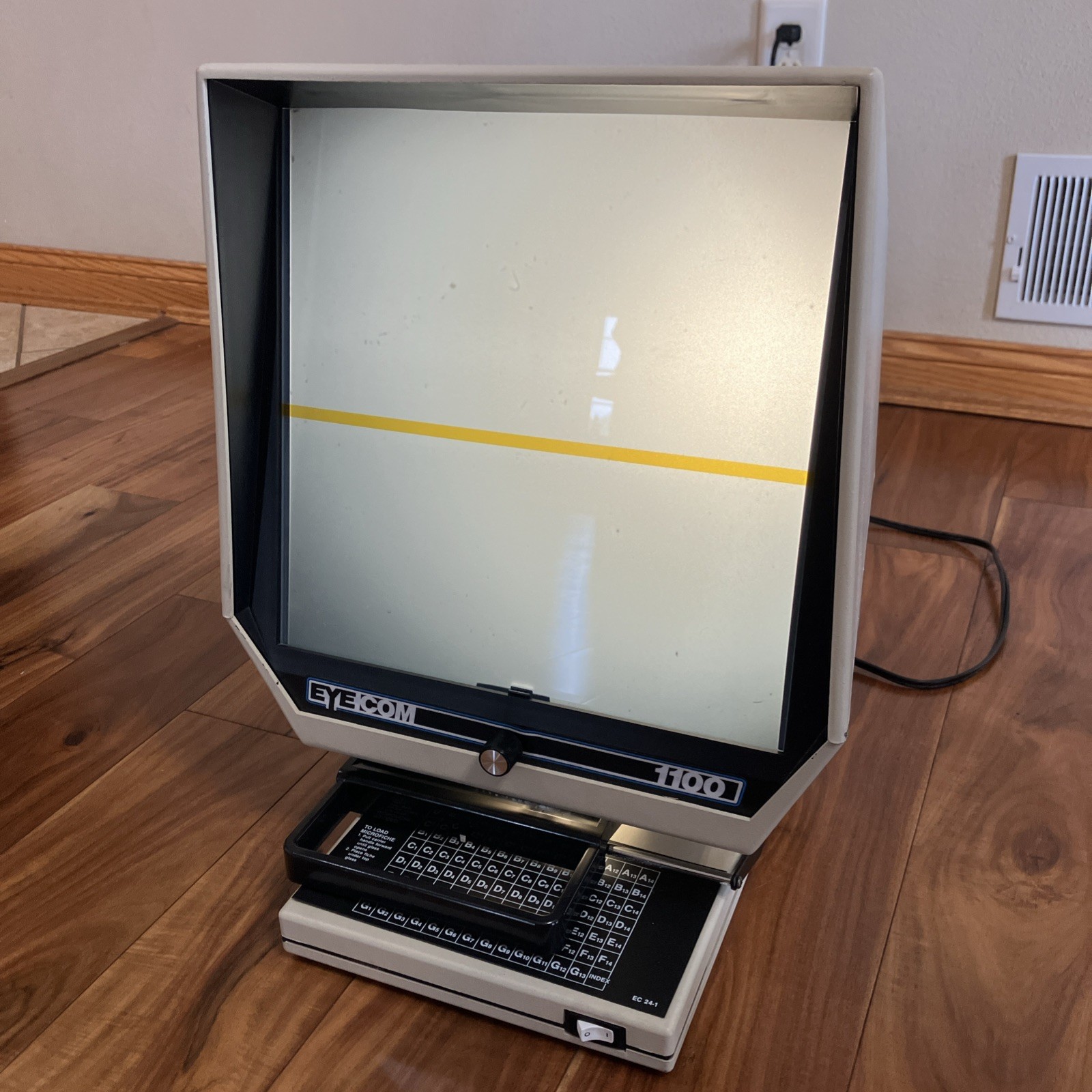 Vintage 1990s EYECOM 1100 Microfiche Reader Working Desktop Rare Electronics 80s