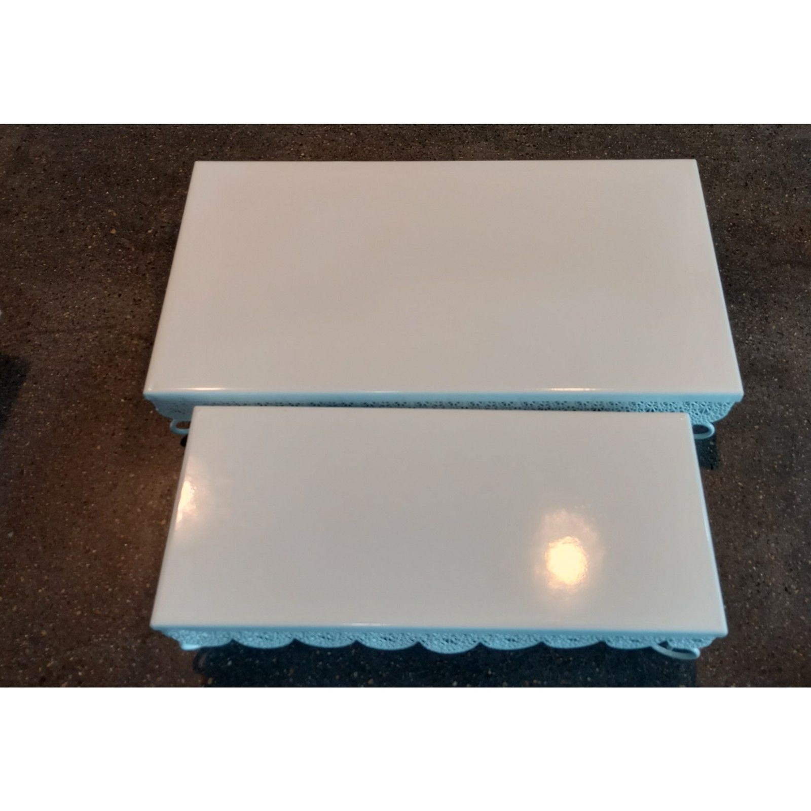 Display Stand Cupcake Chocolate Bakery Cake Wedding 2 piece lot metal white
