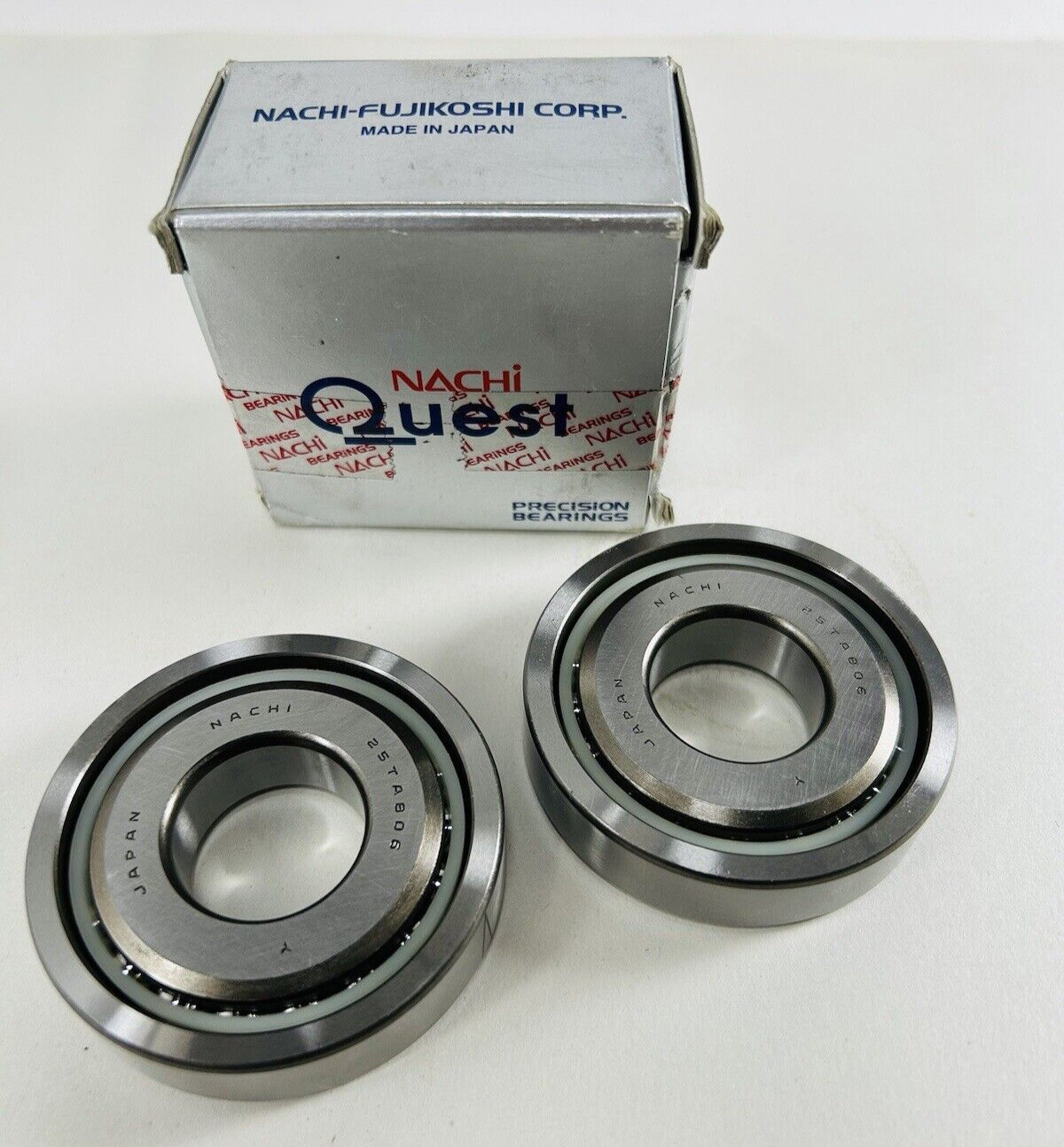 Nachi Quest (PAIR) 25TAB06DUP4M40060 25 mm Bore, 62 mm OD, 15 mm Width, Open