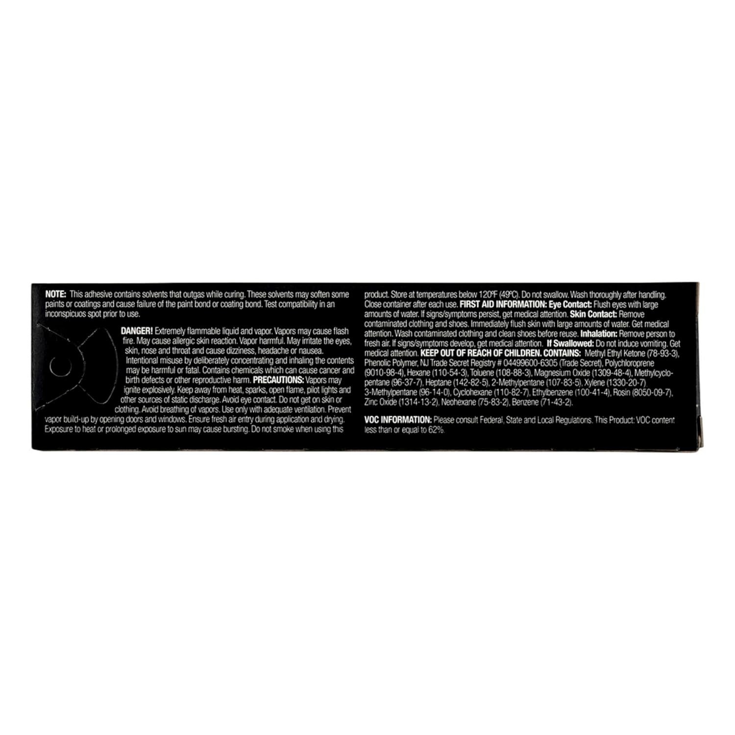 3M Black Super Weatherstrip and Gasket Adhesive, 08008, 5 fl oz, 1 Per Pack
