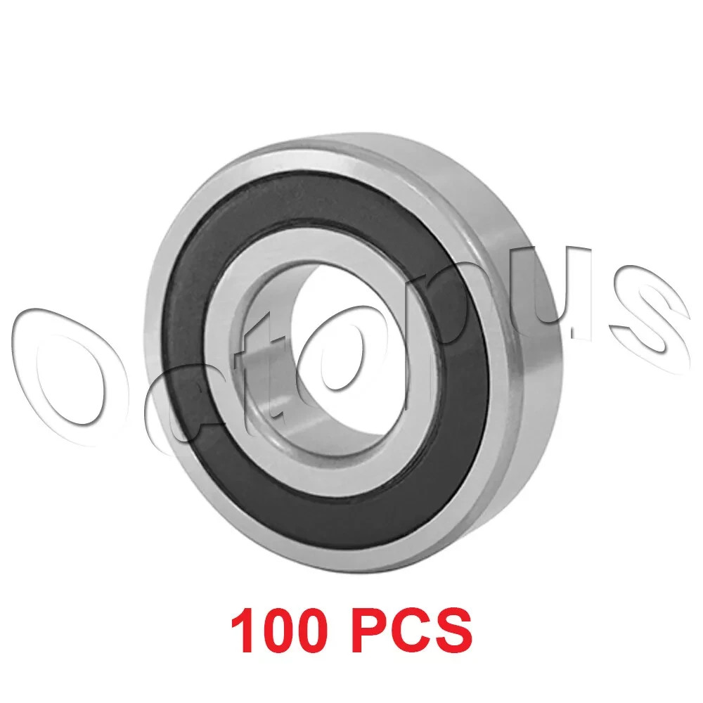 6205 2RS Ball Bearing 25x52x15mm 6205 2RS Rubber Sealed 100 Pcs