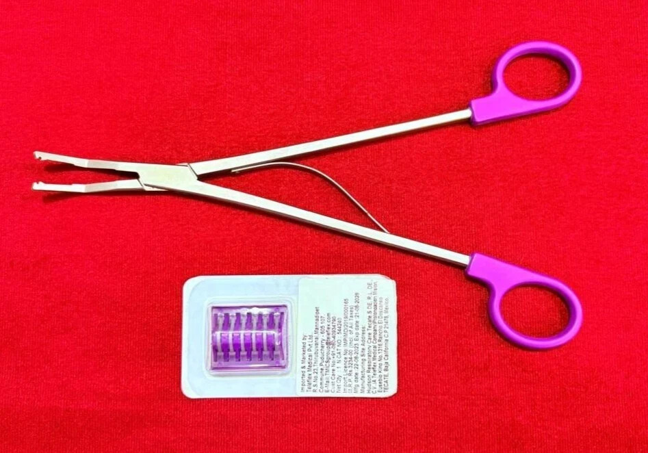 Open Surgery Large-Size Hem-O-Lok Applier With Clips Best Quality Reusable-1set