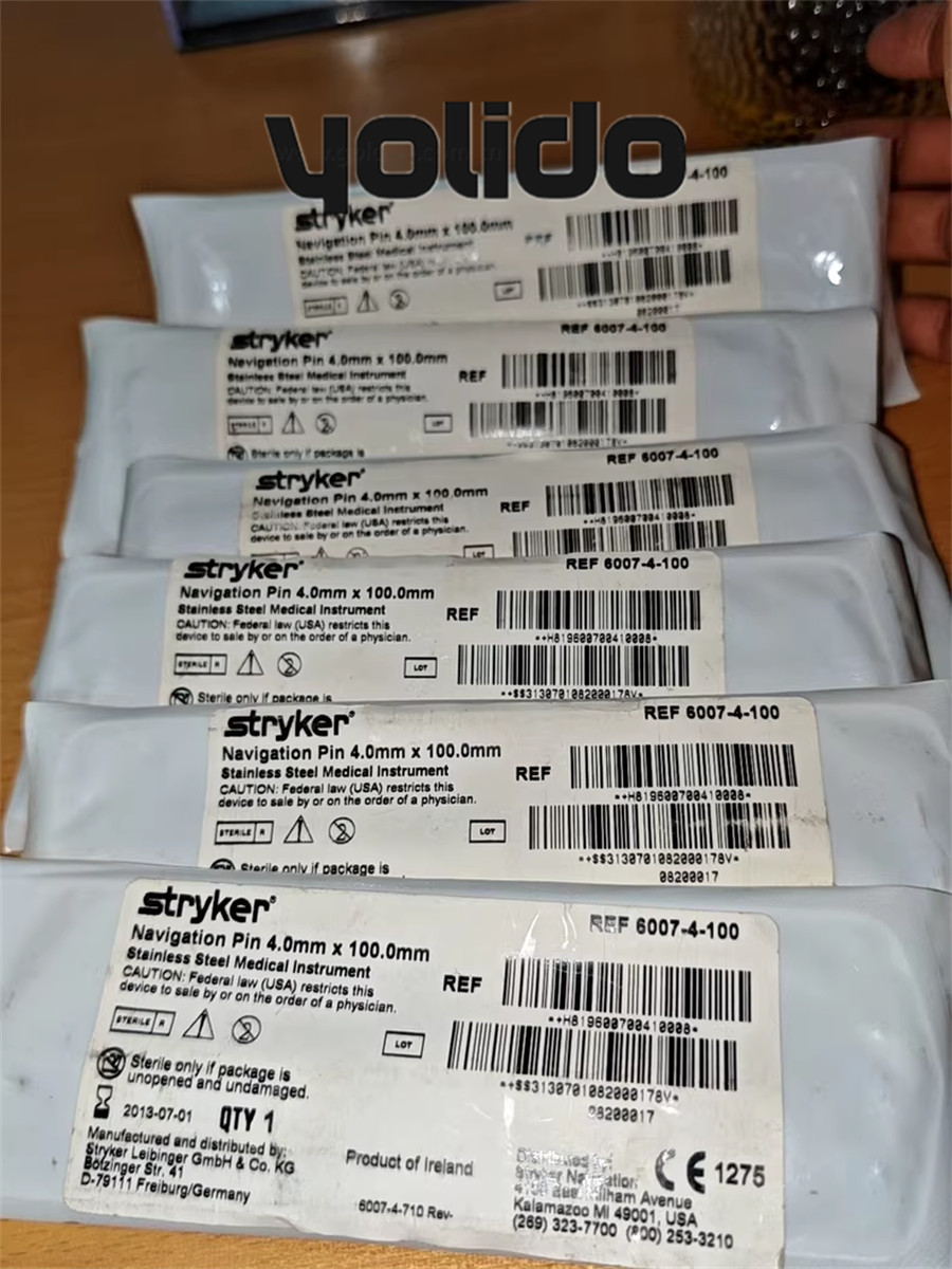 Stryker 6007-4-100 Navigation Pin 4.0mmx100.0mm Attachment Free shipping