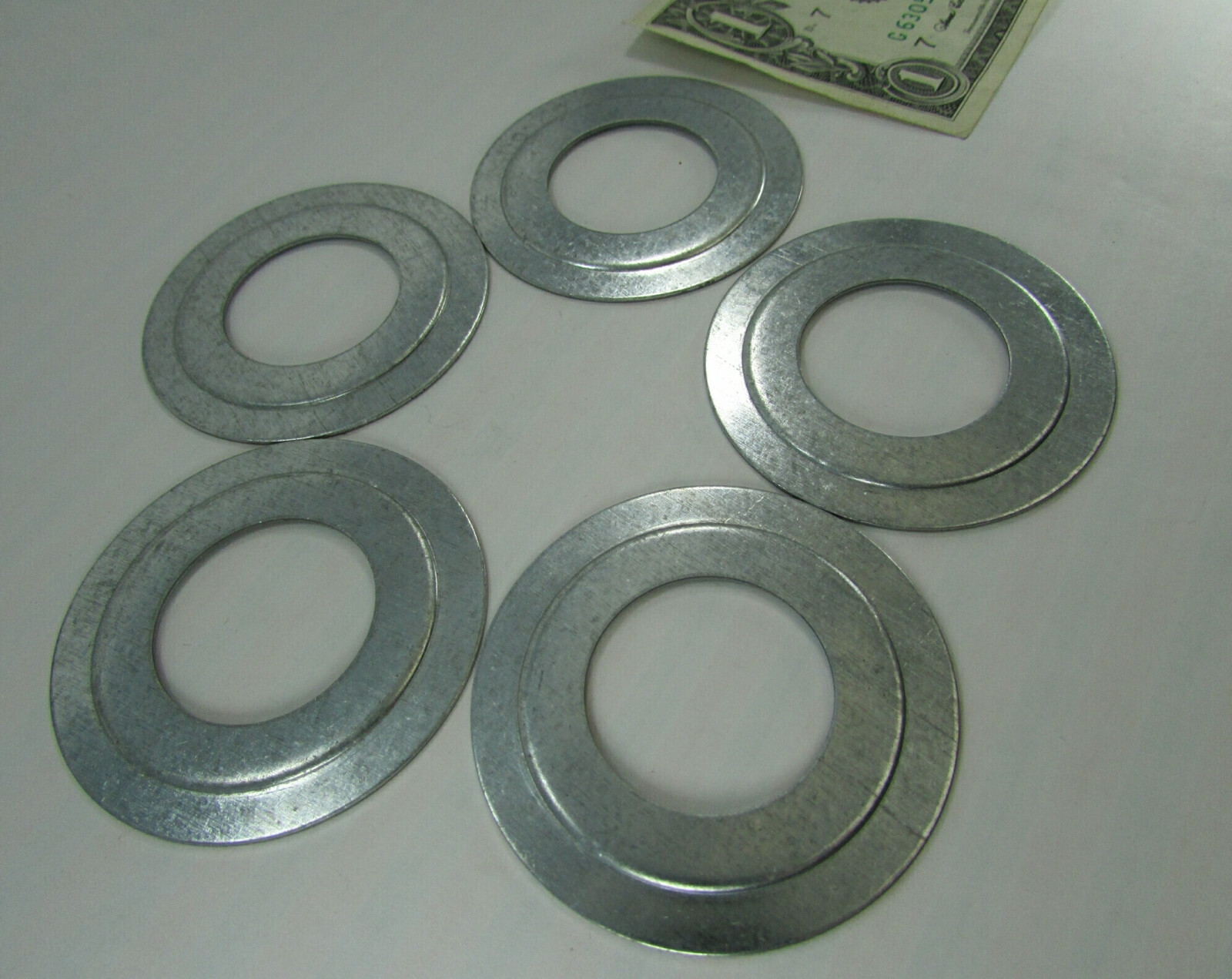 5 Rigid 1-1/4″ x 3/4″ Knockout Hole Reducing Washers Zinc Steel Conduit 68407B