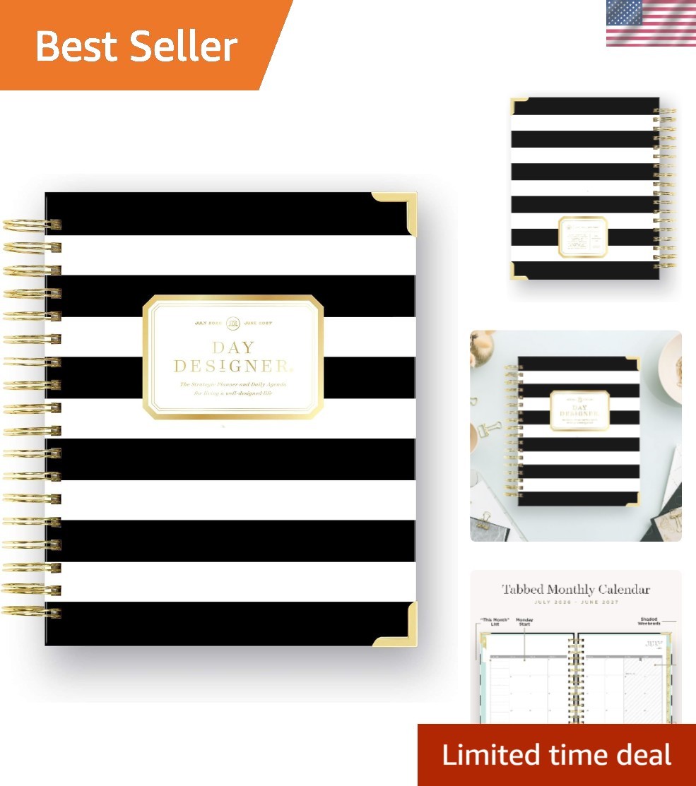 Elegant Academic Planner 2026-2027 | Daily & Monthly Layouts, 7.4″ x 9.5″