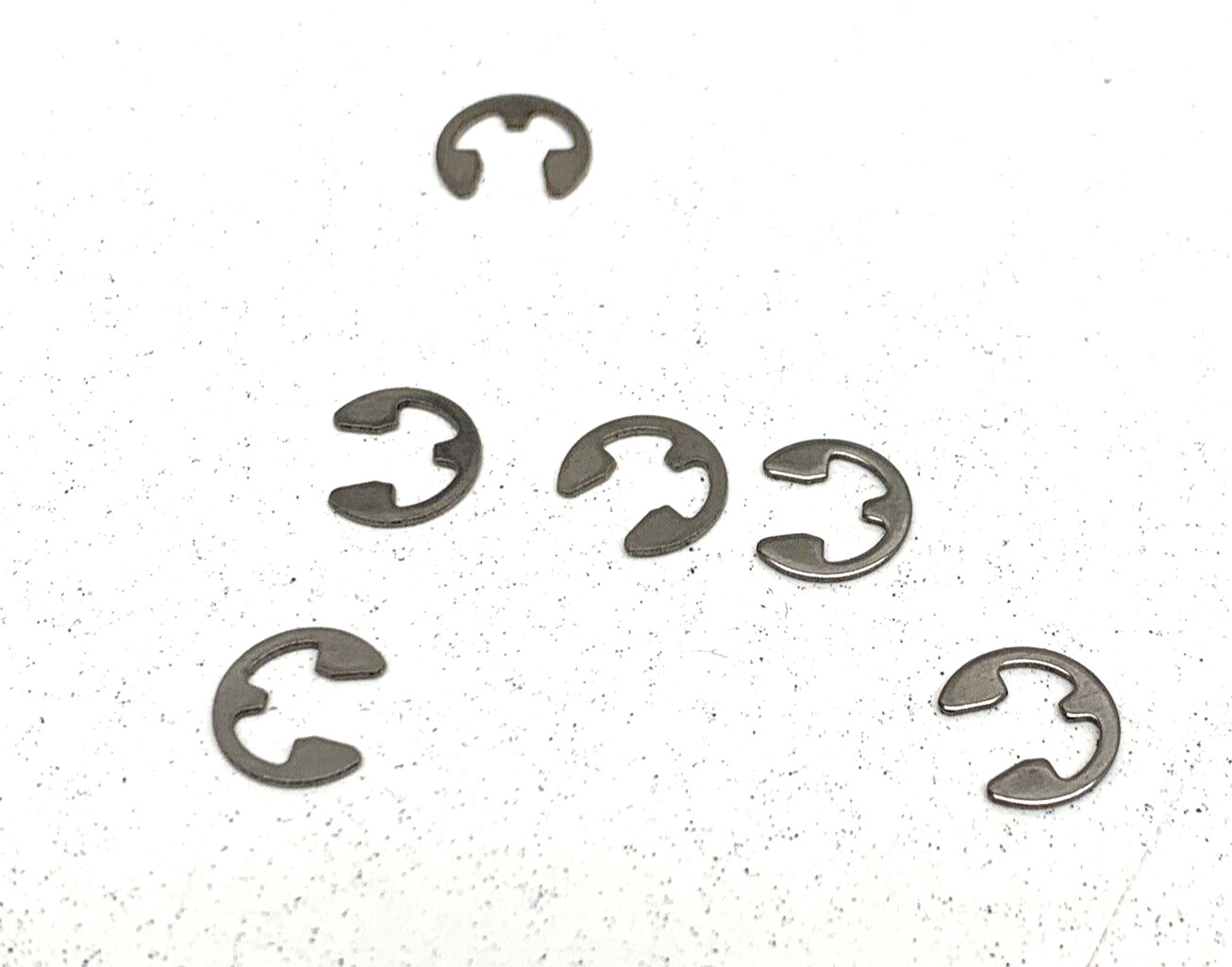 (20-Pack) Rotor Clip E-18SS Stainless Steel Retaining Ring 3/16″ 0.188″ Shaft OD
