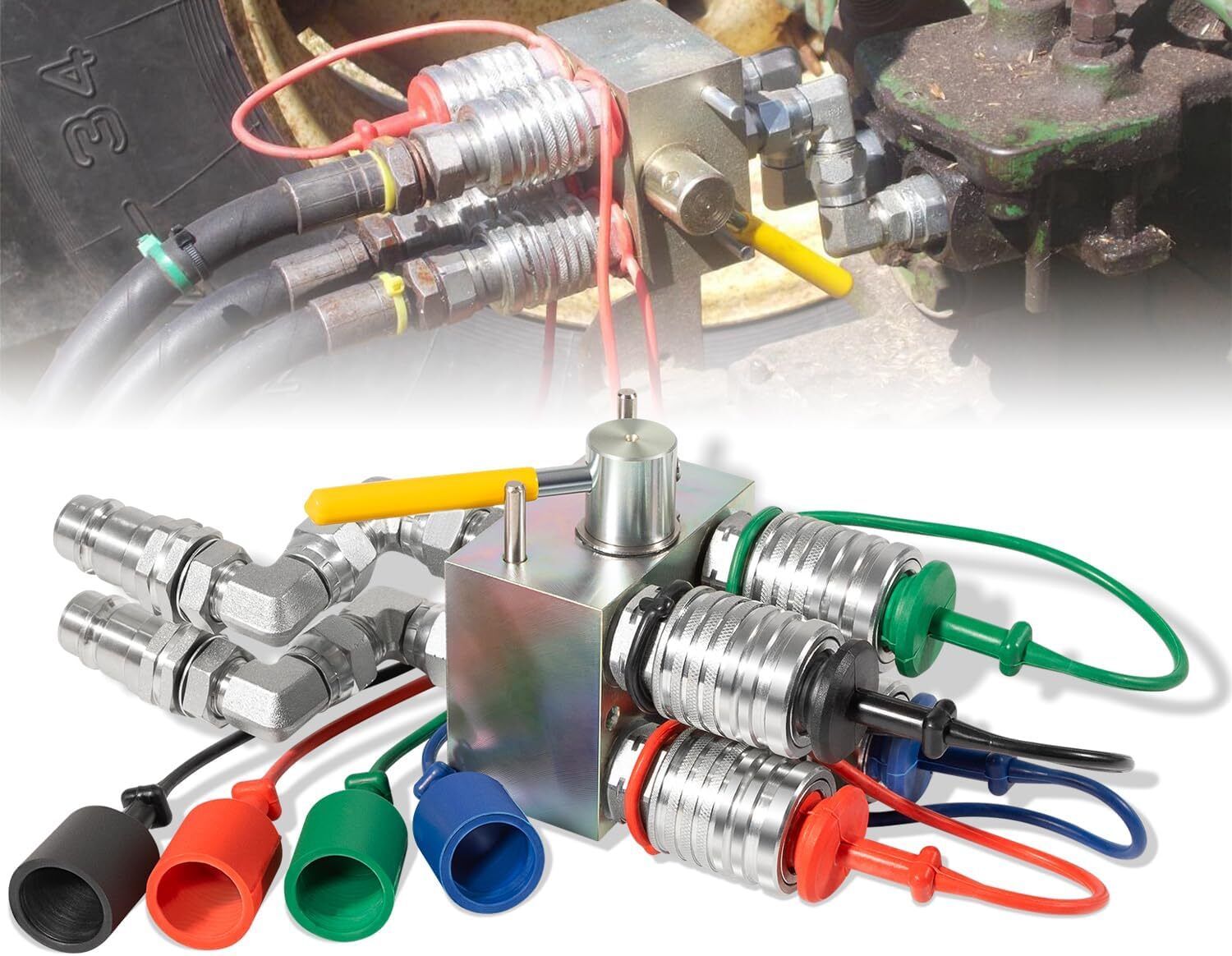 Manual Hydraulic Multiplier, SCV Splitter/Diverter Valver/ Couplers & Ag Fitting