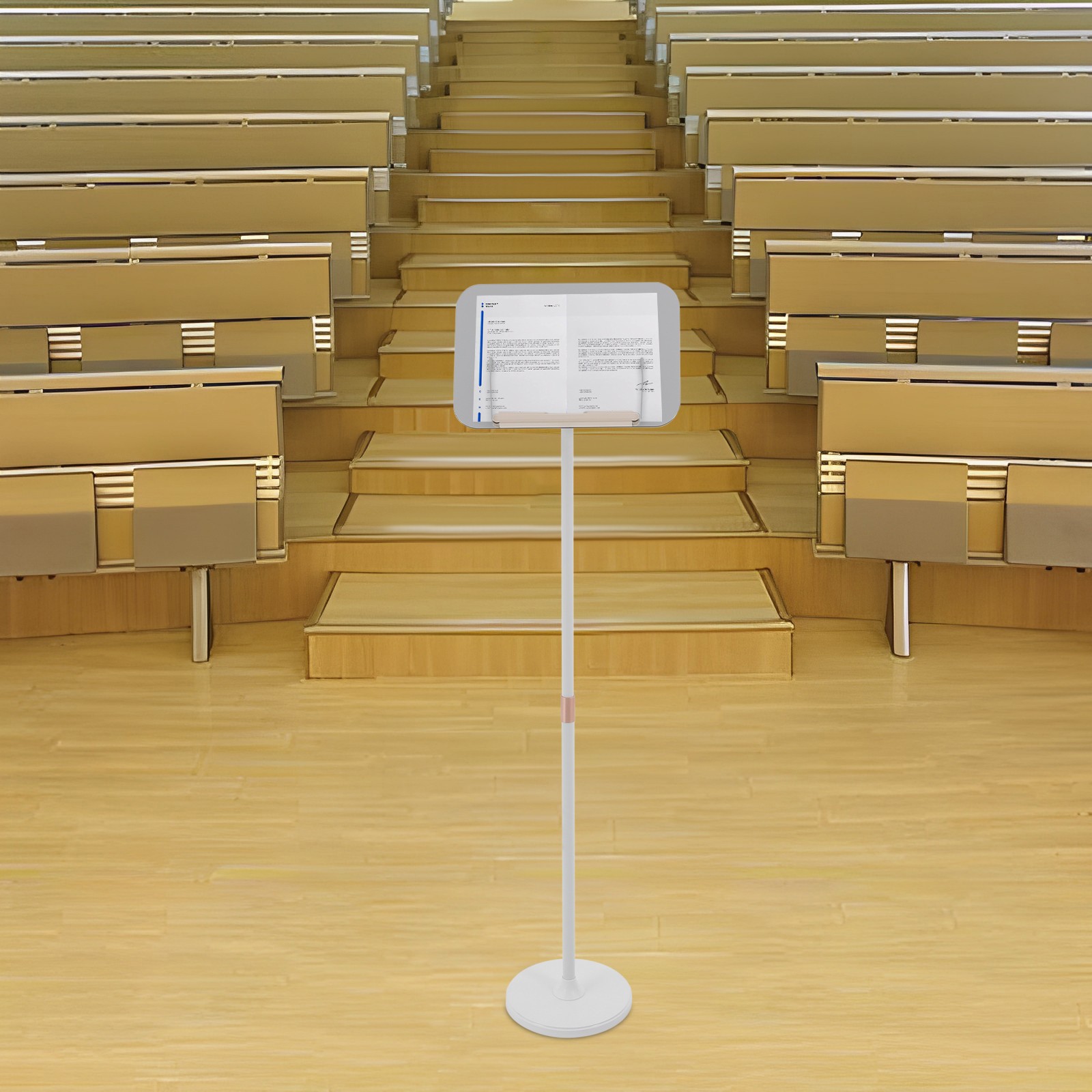 Floor Lectern Podium Stand for Speech Presentation Adjustable Height for Laptop