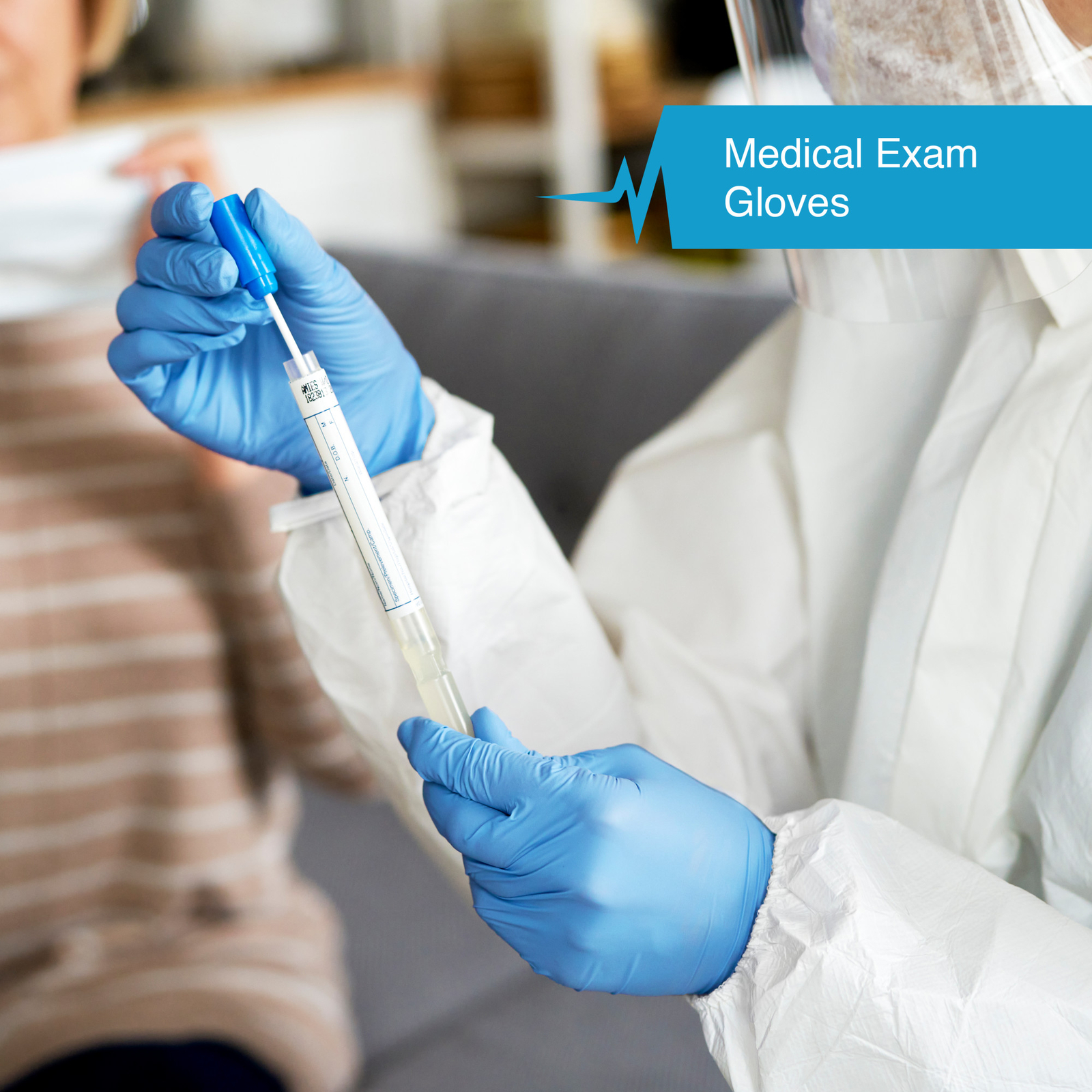 FifthPulse Nitrile Disposable Gloves Powder Latex Free Medical Exam XS Blue