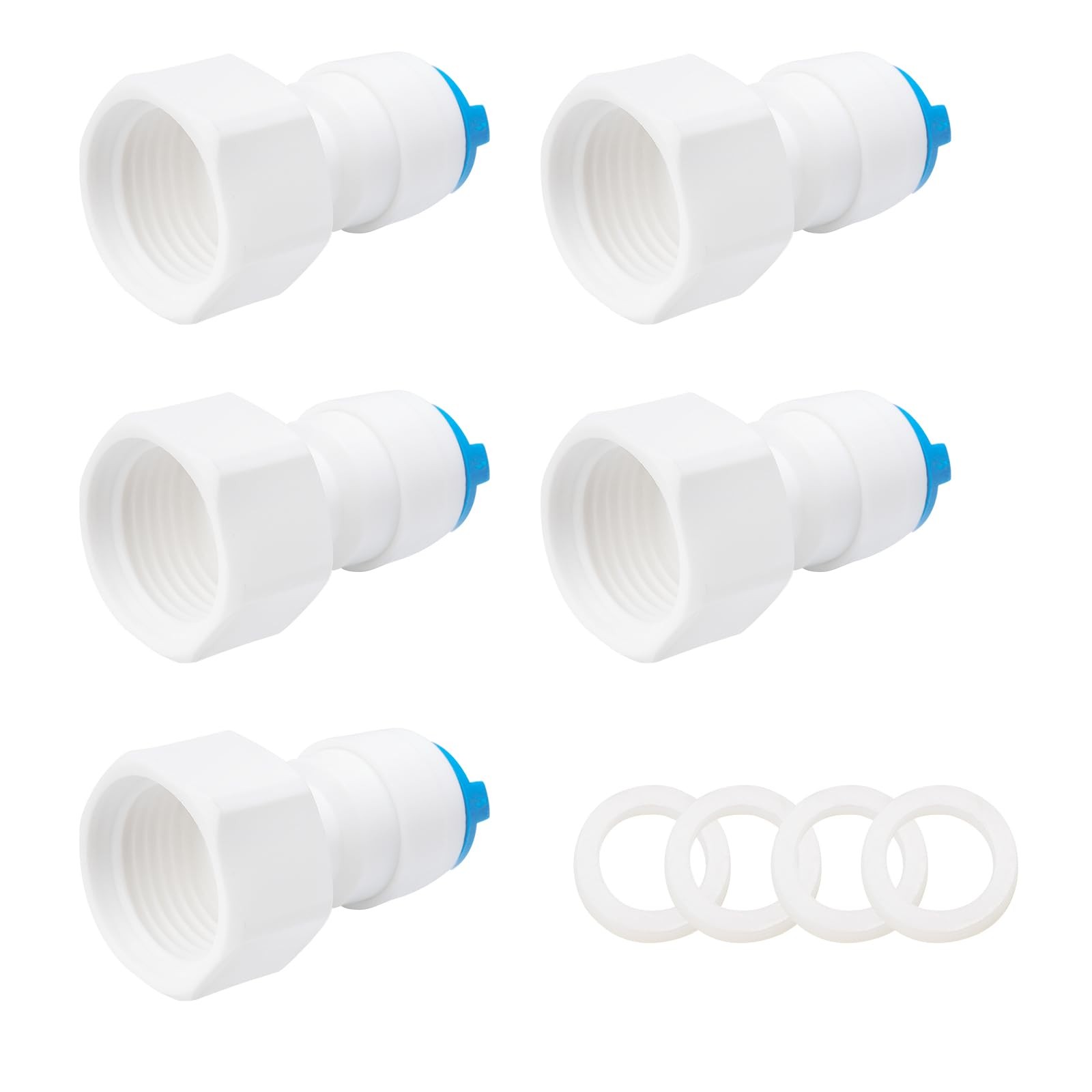 1/2female To 3/8o.d Quick Connect5 Pack Hose Adapter Plastic Female 1/2 To 3/