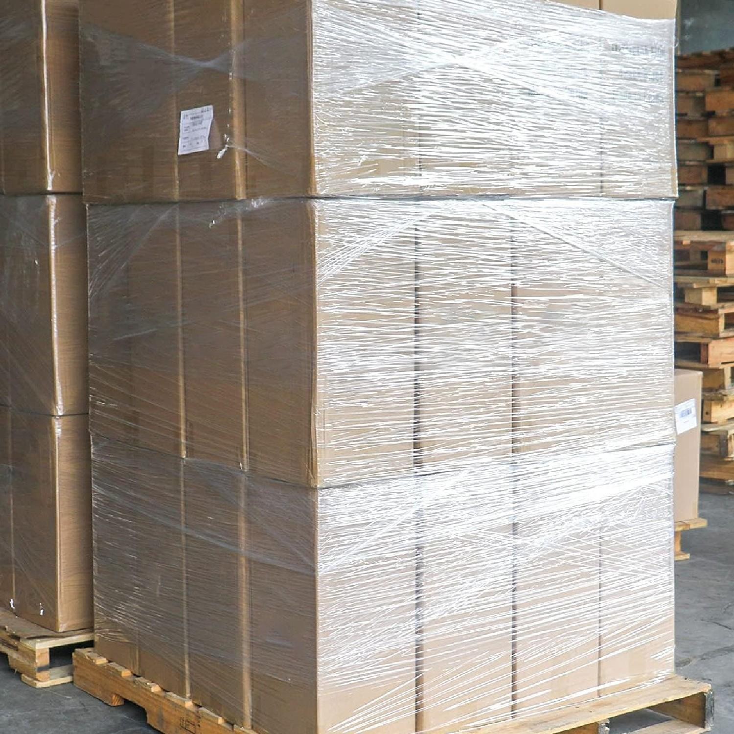 Stretch Wrap Film Clear 15″ x1476′ Coreless 8 Rolls No Handle 30 Gauge Hand Wrap