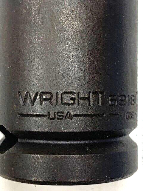 9/16″ SOCKET 3/4″ DRIVE 6 POINT DEEP IMPACT SOCKET WRIGHT 6918 USA
